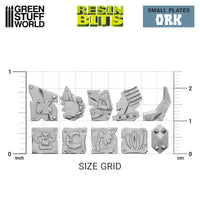 Small Ork plates (34x) - 3D printed set 12306