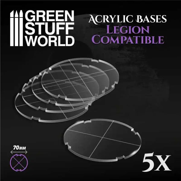 Acrylic Bases -  Round 70 mm (Legion) 10750