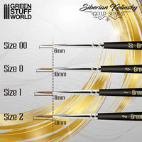 GOLD SERIES 2357 Siberian Kolinsky Brush - Size 0