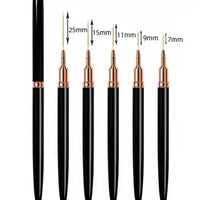 Pinstriping Penselen set 5 stuks