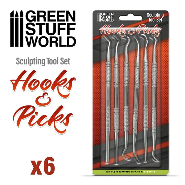 Haken- und Pickwerkzeug-Set 6x 1250