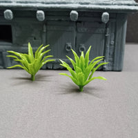 Bushes 10 pieces Green 2.5 plastic