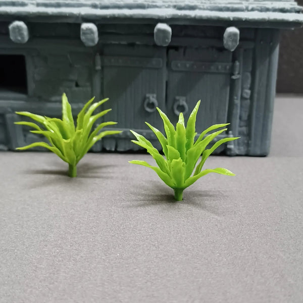 Büsche, 10 Stück, grün, 2,5 cm, Kunststoff