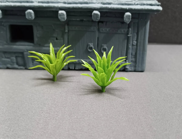 Büsche, 10 Stück, grün, 2,5 cm, Kunststoff