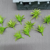 Bushes 10 pieces Green 2.5 plastic