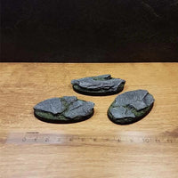 Schiefer-Ovalsockel 60 mm, 3-teilig