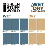 Wet water proof SandPaper 180x90mm - 320 grit 10710
